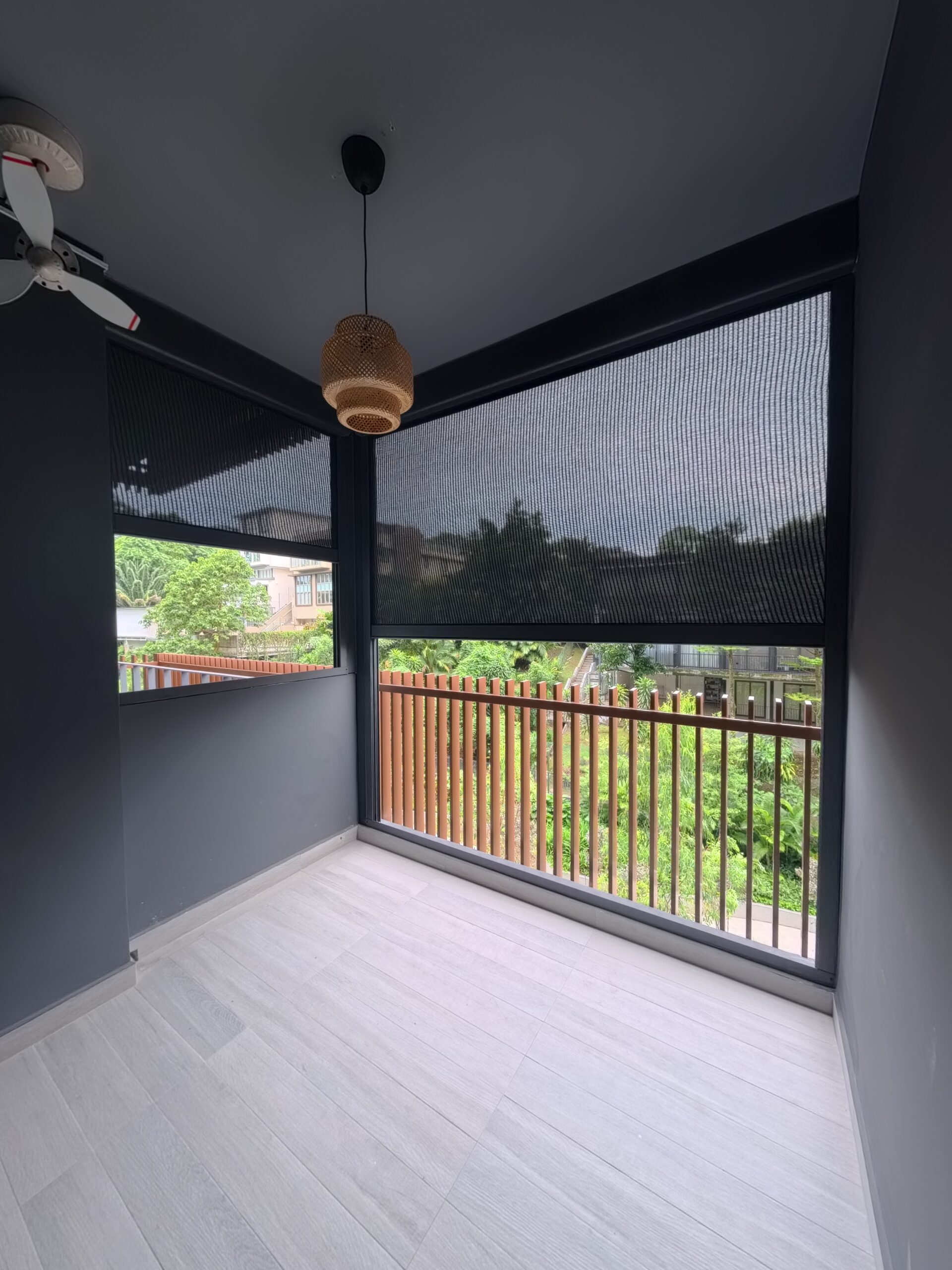 Premium zipmesh installation for balcony